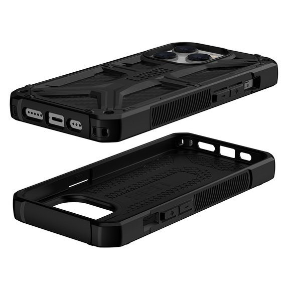 Tok Urban Armor Gear iPhone 14 Pro, Monarch, carbon fekete