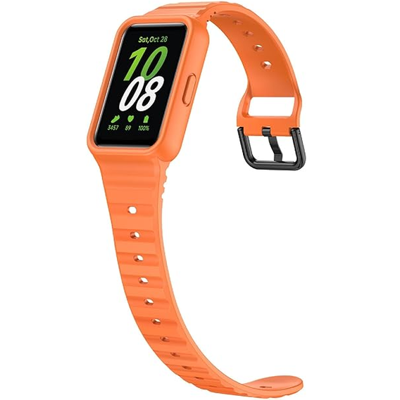 Szilikon szíj tokkal Samsung Galaxy Fit 3 tokhoz