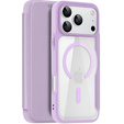 Dux Ducis tok iPhone 17 Pro, Skin X Pro, pánttal, MagSafe-hoz, lila