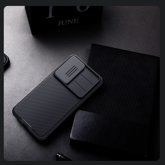 A Nillkin tok Samsung Galaxy S25+ Plus, CamShield Pro MagSafe, fekete