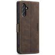 Telefontok a Samsung Galaxy A14 4G/5G, ERBORD Vintage, pénztárca patenttal, kávé