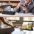Tok Xiaomi Pad 6S Pro 12.4, Smartcase Hybrid, tolltartó résszel, fekete