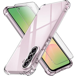 Tok a Samsung Galaxy A56, Erbord Dropproof, átlátszó + Glass