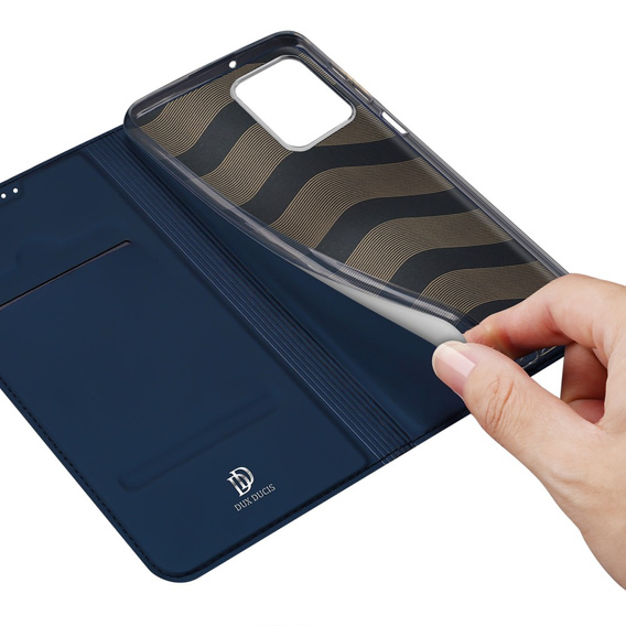Dux Ducis Telefontok a Motorola Moto G53, Skinpro, sötétkék