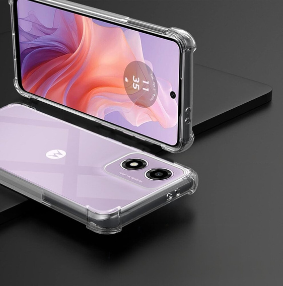 Telefontok a Motorola Moto E14, Dropproof, átlátszó