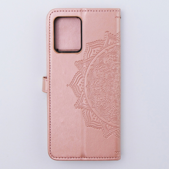 Pattintható tok a Motorola Moto G54 5G, Mandala, rózsaszín rose gold