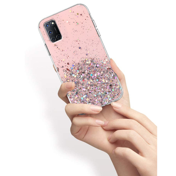 Telefontok a Oppo A52 / A92 / A72, Glittery, rózsaszín
