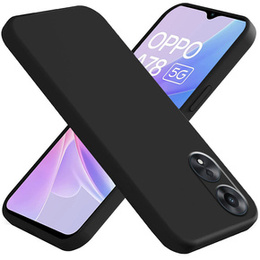 Telefontok a Oppo A78 5G, Silicone Lite, fekete