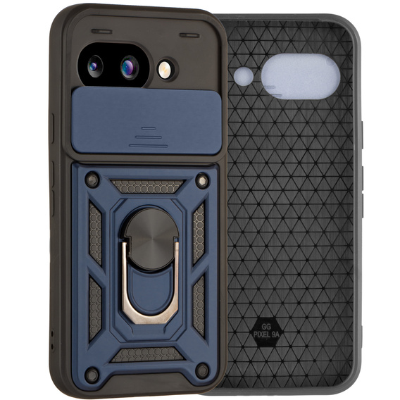 Telefontok a Google Pixel 9A, CamShield Slide, kék