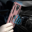 Páncélozott telefontok a Xiaomi Redmi Note 9S / 9 Pro, Nox Case Ring, rózsaszín