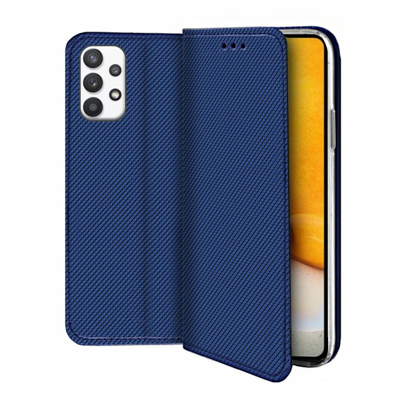 Pattintható tok a Samsung Galaxy A72 5G / A72 LTE, Wallet Smart Magnet, kék