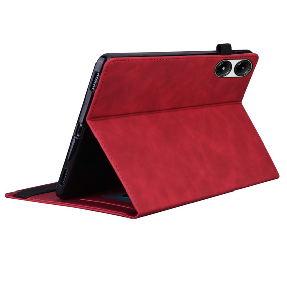 Tok Xiaomi Redmi Pad Pro / Xiaomi Poco Pad, Classic, tolltartóval, piros