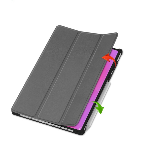 Tok Lenovo Yoga Tab Plus, Smartcase, szürke