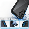Tok Samsung Galaxy S24 FE készülékhez, Shockproof, fóliával, fekete