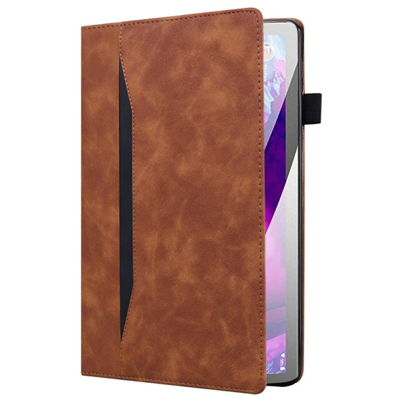 Tok Xiaomi Pad 7, Classic, tolltartóval, barna
