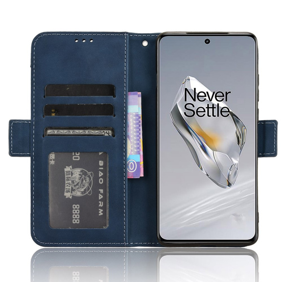 Pattintható tok a OnePlus 12 5G, Card Slot, kék