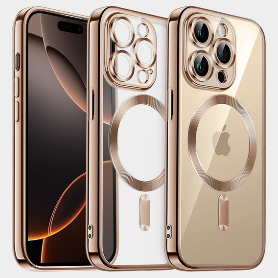 Tok iPhone 16 Pro Max-hoz, Electro MagSafe, desert titanium + üveg a képernyőhöz