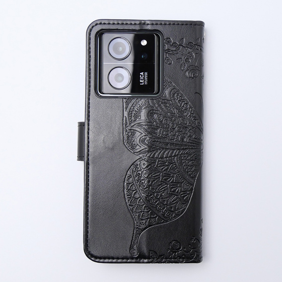 Pattintható tok a Xiaomi 13T / 13T Pro, Butterfly, fekete