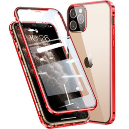 Tok iPhone 11 Pro Max, Magnetic Dual Glass, piros