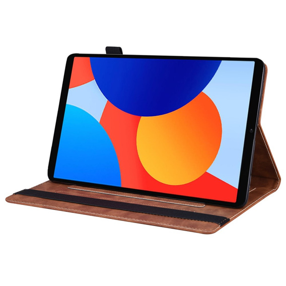 Tok Xiaomi Redmi Pad SE 8.7, Classic, tolltartóval, barna