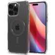 MagSafe Spigen tok iPhone 16 Pro, Ultra Hybrid, átlátszó / szürke + 9H edzett üveg