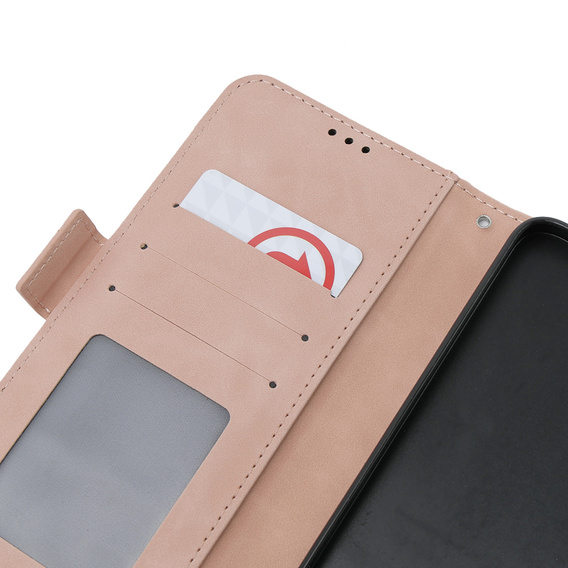 Pattintható tok a Oppo A79 5G, Card Slot, rózsaszín