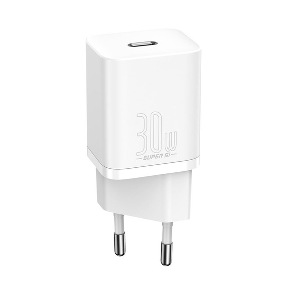 Baseus Super Si PD 30 W-os hálózati töltő, 1× USB-C okostelefonokhoz