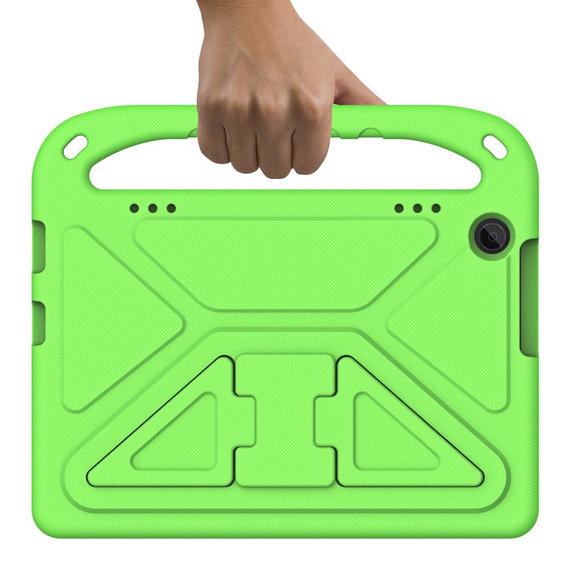 Gyermek tok Lenovo Tab M10 10.1 Gen 3, gyermek tok fogantyúval, zöld