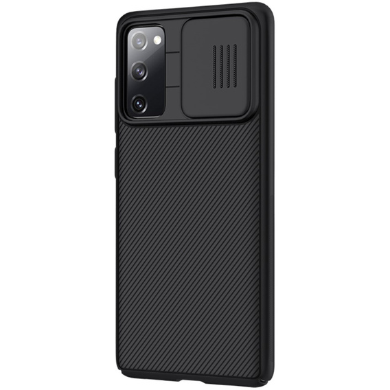 Tok Samsung Galaxy S20 FE, páncélozott Nillkin, CamShield Pro, fekete
