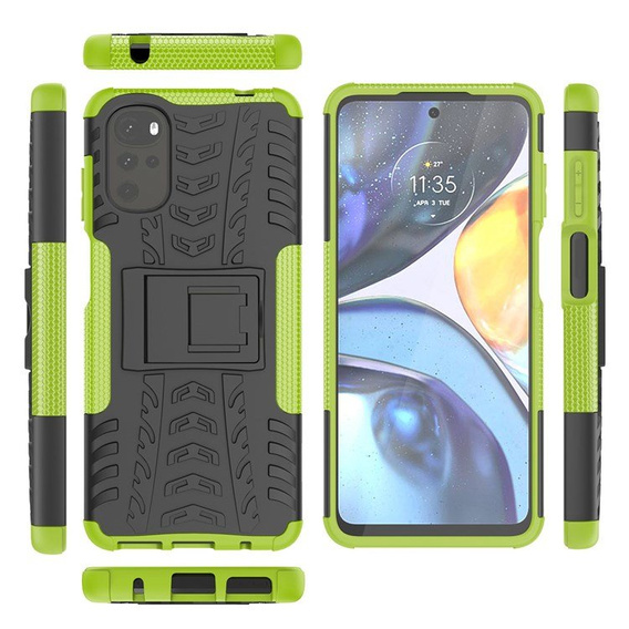 Telefontok a Motorola Moto G22, Tire Armor, zöld