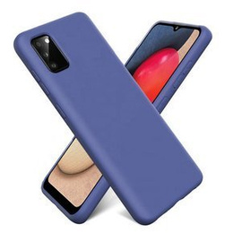 Telefontok a Samsung Galaxy A02s, Silicone Lite, sötétkék