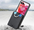 Tok Motorola Razr 50 Ultra, Card Slot Ring Case, fekete
