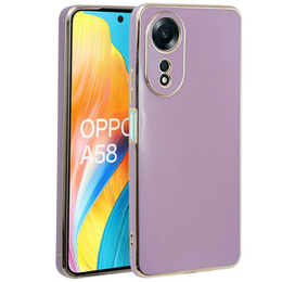 Tojás Oppo A58 4G, Glamour CamShield, lila