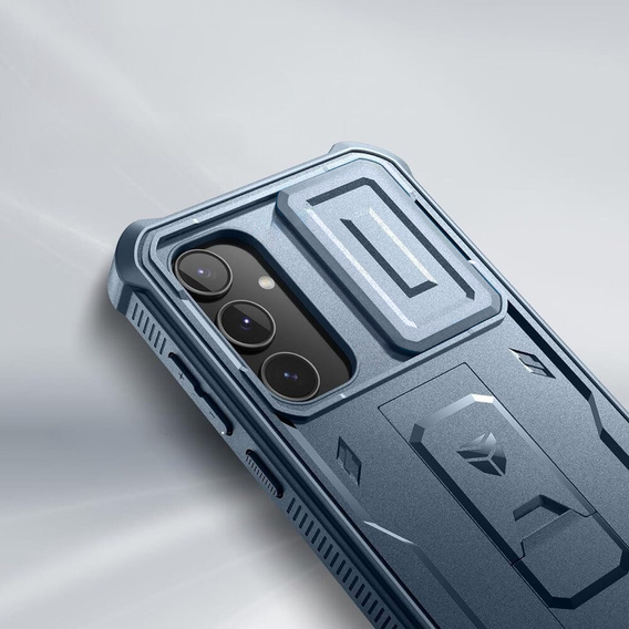 Páncélozott tok a Samsung Galaxy A55, Dexnor Full Body (Two Frames), sötétkék