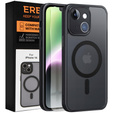 Tok iPhone 14-hoz, MagSafe, ERBORD Matt Case, fekete + képernyőüveg