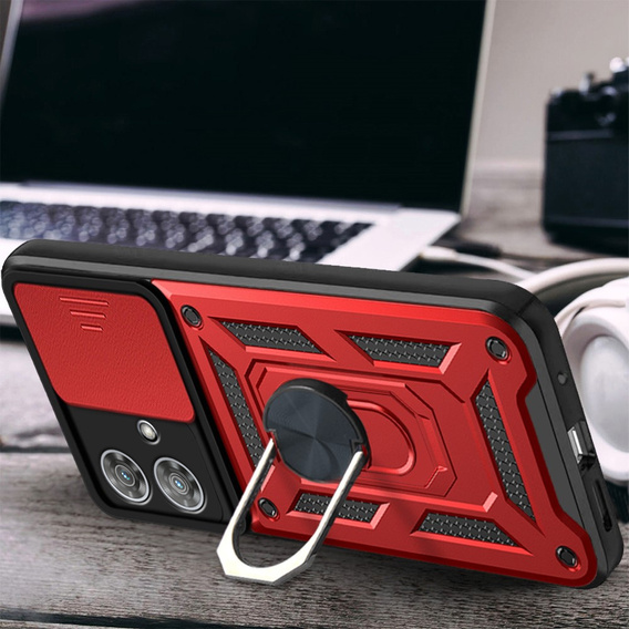 Telefontok a Motorola Edge 40 Neo, CamShield Slide, piros