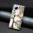 Pattintható tok a Xiaomi 13 Lite, Wallet, tree of life, fehér