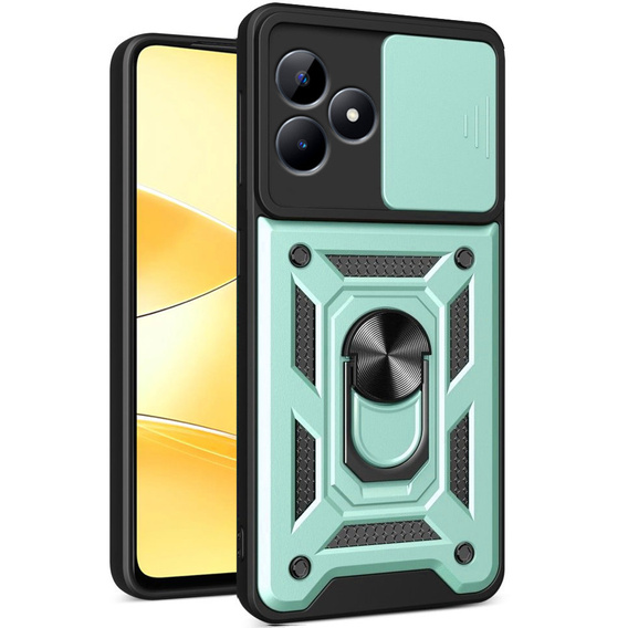 Telefontok a Realme C51, CamShield Slide, zöld