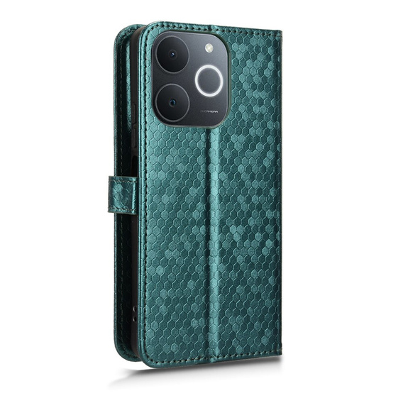 Flap tok Realme Note 70T 4G, Wallet Rhombus, zöld