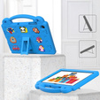 Gyermek tok Samsung Galaxy Tab A9+, Cute Patterns, állvánnyal, kék