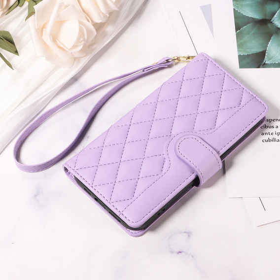 Rhombus Crossbody bőr flip tok Motorola Edge 70 készülékhez