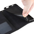 Pattintható tok a Samsung Galaxy Z Fold3 5G, Card Slot, fekete