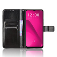 Pattintható tok a T Phone 2 5G, Crazy Horse Wallet, fekete
