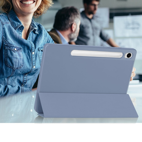 Tok Samsung Galaxy Tab S10 Lite / S10 FE / S9 FE, Smartcase tolltartóval, lila