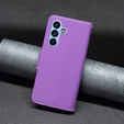 Pattintható tok a Samsung Galaxy A54 5G, Wallet Litchi Magnet, lila