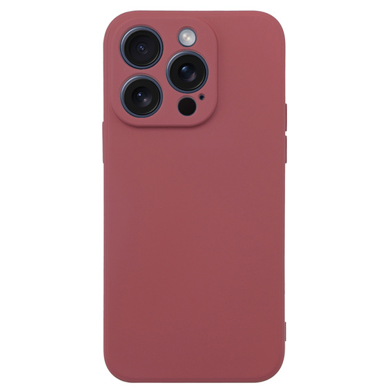 Telefontok a iPhone 15 Pro Max, Silicone Lite, piros