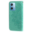 Pattintható tok a Xiaomi Redmi Note 12 5G / POCO X5 5G, Mandala Flower, zöld