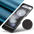 Tojás Samsung Galaxy Z Flip7 FE / Z Flip6, CASEME Litchi Leather, kék