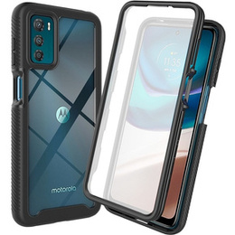 Tok Motorola Moto G42 4G készülékhez, Shockproof, fóliával, fekete