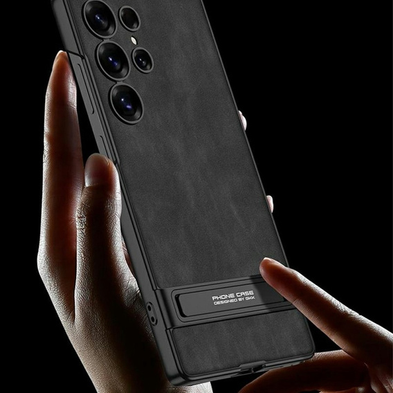 Telefontok a Samsung Galaxy S25 Ultra, GKK Leather, fekete